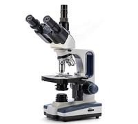 SWIFT Microscopio SW350T, 40X-2500X, Microscopio de Laboratorio para Investigación con Oculares de Gran Angular 10X / 25X, Condensador de Abono Mecánico, Compatible con Cámaras