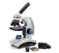Swift SW100 Microscopio Infantil Compuesto con Aumento de 40x, Cabeza monocular giratoria, óptica de Vidrio, Luces LED duales, asa de Transporte y Capacidad inalámbrica para niños y Principiantes