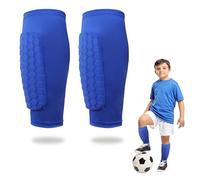 Swiftctrl 1 Par de Espinilleras de Fútbol y Esquí para Niño, Protector Espinillas Transpirables y Antigolpes, Protección de Pantorrilla para Baloncesto, Fútbol y Esquí, Ideal para Niños