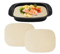 Swiftctrl 2 láminas permanentes para horno Thermomix TM7, papel de horno reutilizable - Accesorios de papel de cocción al vapor para TM7 Varoma, base de horno resistente al calor, hojas