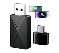 Swiftctrl Adaptador Inalámbrico CarPlay & Android Auto - Convierte CarPlay/Android Auto con Cable a inalámbrico - Compatible Desde 2017 - USB Plug & Play - No Compatible con BMW