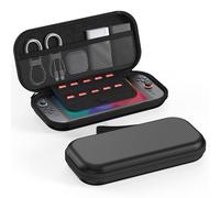 Swiftctrl Étui Compatible Nintendo Switch 2 (2025) - Housse de Transport Rigide en PU avec 10 Fentes pour Cartes de Jeu, Rangement Accessoires, Intérieur Antichoc & Design Sans Pression sur Joy-Con