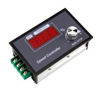 Swiftctrl - Regulador de velocidad PWM para motor DC 6-60 V 30 A, regulador de velocidad con pantalla LED y botón giratorio, compatible con 12 V/24 V/36 V/48 V, para ventilador, bomba, herramientas