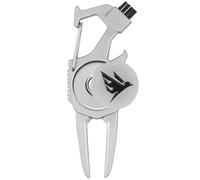 SWIFTEE Herramienta de reparación de marcas de campo de golf 7 en 1 - Soporte para palo, cepillo, hebilla de clip, limpiador de ranuras, abridor de botellas, marcador de bola, herramienta de divot -