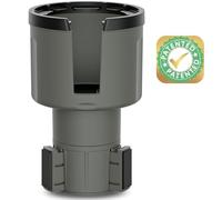 Swigzy Adaptador expansor para portavasos de Coche (Ajustable), sostiene Botellas Hydro Flask, Yeti, Nalgene, Botellas Grandes de 32/40 onzas y Bebidas Grandes, Color Gris