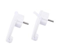 Swiixxer 2 Uds. Enchufe Schuko Acodado Plano, Enchufe Schuko Plano 250 V (16 A), Enchufe Schuko, Enchufe Schuko Plano, Enchufe UE