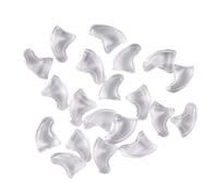 Swiixxer 20 Piezas Casquillos del Clavo Suaves para Animal domestico Patas de Control de Garra + Pegamento Adhesivo -Transparente, Tamano M