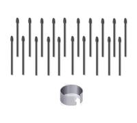 Swiixxer 20 Puntas de Rotulador Compatibles con Bolígrafo para Tableta 1/2, Puntas/Puntas de Repuesto para Bolígrafo 1/2