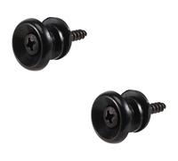 Swiixxer 2Pcs Cabeza De Botones De Correa De Guitarra Correa para Partes De Bajos De Guitarra Acústica Eléctrica, Negro