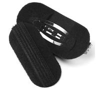 Swiixxer 2pzs Negro Pelo recogido en mono de relleno volumen clip del pelo de esponja