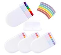 Swiixxer 4 Piezas de Pintura Corporal para la Cara del Iris, Pintura con Bandera del Día del Orgullo Gay, Crayón de Rayas del Iris LGBT para el Día del Orgullo Gay
