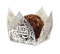 Swiixxer 50 Piezas Eid Mubarak DecoracióN Envoltorios de Chocolate Papel Bandeja de Comida para Dulces Caja RamadáN Suministros para Fiestas Musulmanas IsláMicas, C