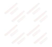 Swiixxer 8 Juegos de 16 Piezas de 6 Cuerdas de Guitarra AcúStica Bone Bridge Saddle y Nut Hechas de Hueso Real