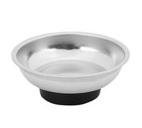 Swiixxer Acero Inoxidable Piezas Magneticas Tazon Herramienta Bandeja Tuercas Tornillos Tornillos Parte Bandeja Piezas Magneticas de Plata 3 pulgadas