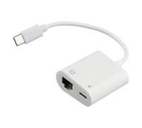 Swiixxer Adaptador Ethernet OTG Tipo C USB C una RJ45 Ethernet LAN Convertidor de Red con Cable 100Mbs para Tableta de TeléFono MóVil Tipo C