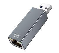 Swiixxer Adaptador USB 3.0 A Gigabit Ethernet Adaptador USB A RJ45 Ethernet Aplicable A Computadoras Portátiles y de Escritorio