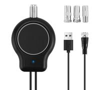 Swiixxer Amplificador de SeñAl de Antena de TV Digital HDTV de InstalacióN RáPida para Exteriores o Interiores HD FM DVB Alimentado por USB 32DBI