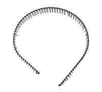 Swiixxer Banda de Pelo Peine de Dientes de Metal para Mujeres - Negro