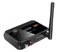 Swiixxer Bluetooth 5.3 Pantalla Digital Receptor Bluetooth Adaptador Coaxial de Fibra óPtica Compatible con Reproductor de MP3 en Disco U