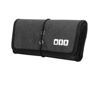 Swiixxer Bolsa Organizadora Electrónica para Cables, Bolsa de Viaje para Cargador de Cables, Estuche Organizador para Cables USB de Banco de Energía, Negro