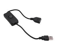 Swiixxer Cable de ExtensióN USB una Macho una Hembra con Interruptor Encendido/Apagado