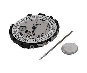 Swiixxer Calendario úNico VR32 Movimiento de Cuarzo Movimiento de Alta PrecisióN Reemplazable VR32A VR32B Reloj ElectróNico Piezas de ReparacióN de MuñEca