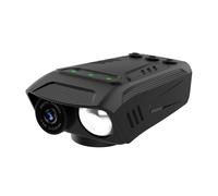 Swiixxer Cámara de Ciclismo Multifunción 1080P 30FPS Cámara para Bicicleta/Motocicleta A Prueba de Lluvia con Linterna LED Bocina para Bicicleta