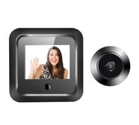 Swiixxer CáMara de Mirilla Digital Inteligente de 2,4 Pulgadas y 120° Monitor de Seguridad Timbre Visual HD 240X320 ResolucióN de 300000 PíXeles