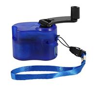 Swiixxer Cargador De Emergencia De Teléfono USB Edc para Camping Senderismo Cargador De Viaje De Manivela De Deportes Al Aire Libre Equipo De Camping Herramientas De Supervivencia -- Azul