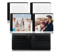 Swiixxer Cartera de SublimacióN de 4 Uds. Cartera de Transferencia de en Cartera de SublimacióN en con Ventanas de IdentificacióN para GraduacióN de Trabajo de Viaje