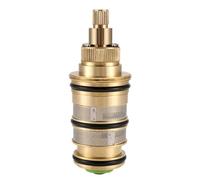 Swiixxer Cartucho Termostático de Repuesto de Latón, Kit de Reparación de Barra de Válvula Mezcladora de Ducha Núcleo de Válvula Termostática Inteligente