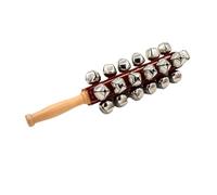 Swiixxer Cascabeles de Mano Campanas de Trineo de Mano Coctelera de Madera Jingle Bells Stick Instrumento Musical de PercusióN Campanas para Casa de Vacaciones