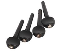 Swiixxer Clavijas de Ébano para Violín con Ojos de Afinadores de Violín Accesorios para Violín 1/2