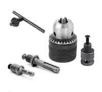 Swiixxer Convertidor de 1,5-13 Mm, Llave de 1/2 Pulg.-20UNF, Adaptador de Rosca para Portabrocas, Destornillador Hexagonal SDS de 1/4 Pulg., Llave, Broca, Biela