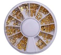 Swiixxer Decoración del Arte de Uña Hueca 3D Formas Mixtas Herramientas de Arte de Uñas Diy Puntas de de Geometría Pegatinas de decoración de Uña de Moda Xy-9