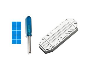 Swiixxer Disco Duro Móvil de Estado Sólido de Alta Velocidad SSD M.2 NVME de 10 Gbps Caja JMS583 Control con USB Type-C de Doble Cabezal