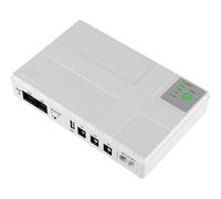 Swiixxer Enchufe UE, Mini UPS Router Adaptador Óptico Cat Salida Fuente de Alimentación Ininterrumpida Fuente de Alimentación de Respaldo CC 8800mAh