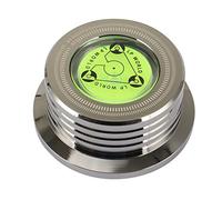 Swiixxer Estabilizador Universal de la Plataforma Giratoria del Disco del Tocadiscos de Vinilo LP de 50 Hz con Abrazadera de Peso de AleacióN de Aluminio de, Negro Brillante