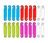 Swiixxer Etiquetas de Cable de 20 Piezas Etiquetas de GestióN de Cables Etiquetas de Cables Multicolores Etiquetas de IdentificacióN de Cables para Cargador de TeléFono de Computadora USB