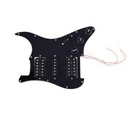 Swiixxer Guitarra Eléctrica Precableada con Cable Pickguard Pastillas de 11 Hoyos Pastillas Magnéticas Humbucker Pre Cableadas de una Sola Bobina