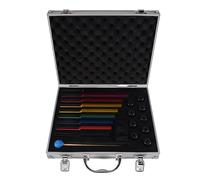 Swiixxer Juego de Diapasones, 9 Diapasones para CuracióN, Terapia de Sonido, Cuerpo para Guardar con Caja de Regalo de Aluminio