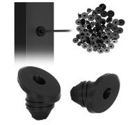 Swiixxer Kit Barandilla Cable 30 Grados, Fundas Protectoras para Postes de Barandilla Cable 1/8 Pulgadas para Cuerda de Alambre 1/8 Pulgadas, 5/32 Pulgadas, 3/16 Pulgadas, para Postes Metal