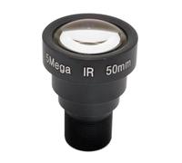 Swiixxer Lente de Cámara CCTV de Distancia Larga de 5 MP y Alta Definición de 50 mm y 5 Megapíxeles para Cámara de Seguridad IP Analógica AHD