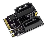 Swiixxer M.2 a Key + e Key To SATA 3 Adapter JM582 Chips 2 Ports SATA III Revision Card Computadoras Accesorios