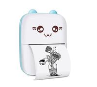 Swiixxer Mini Impresora PortáTil Foto de Bolsillo Foto Bluetooth V4.0 200 dpi Etiqueta Adhesiva Impresora de Recibos Impresora TéRmica MóVil (B)