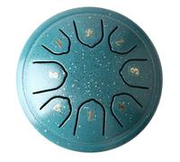 Swiixxer Mini Tambor 4,5 Pulgadas Tambor de 8 Tonos Tambor de Lengüeta de Acero Instrumento de Percusión Música Infantil Verde