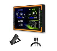 Swiixxer Monitor de Computadora con Pantalla Secundaria IPS Type-C de 3,5 Pulgadas para Computadora CPU RAM HDD Monitor Pantalla USB Sin Uso AIDA64 B