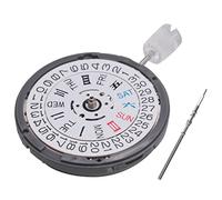 Swiixxer Movimiento NH36 a Las 3.8 en Punto Reloj MecáNico Reemplazo Movt para Diver's Mod Sub 24 Jewels Date, Fuente Negra