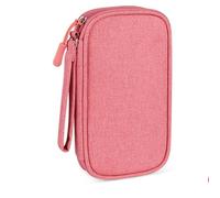 Swiixxer Organizador de Cable Portátil Bolsa de Almacenamiento A Prueba de Agua para el Banco de la Energía Caja de Cable Digital Titular de Auriculares Caso Rosa