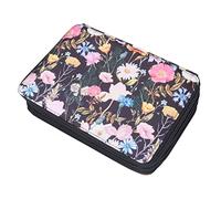 Swiixxer Organizador de Estuche de de 250 Ranuras con Cremallera Bolsa de Soporte de BolíGrafo de Gran Capacidad para Estudiantes o Artistas A